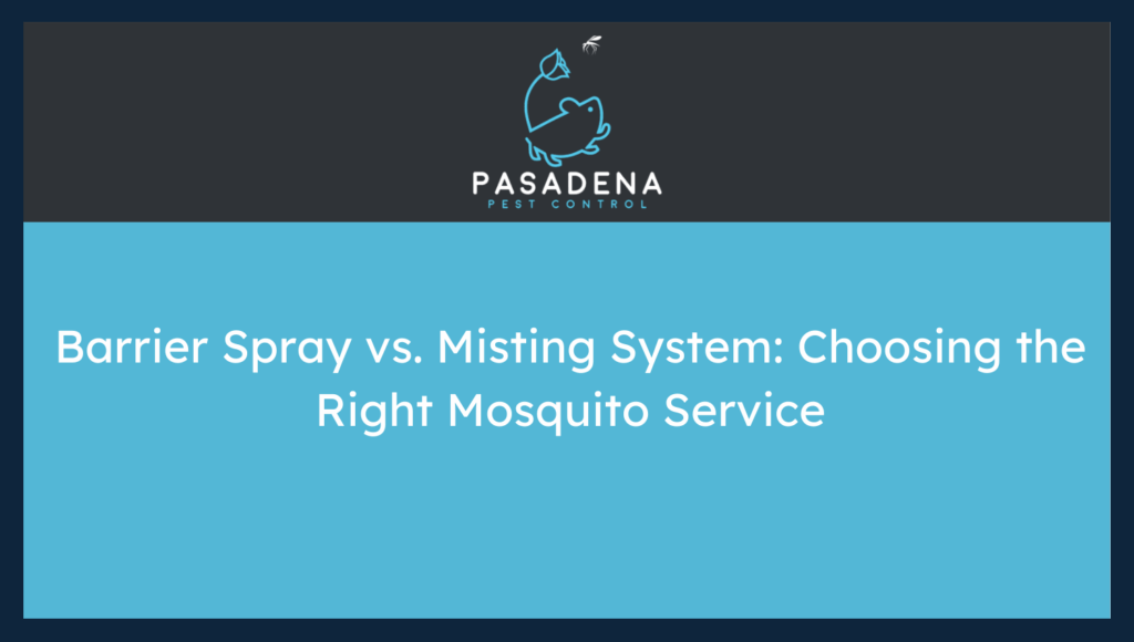 Barrier Spray vs. Misting System: Choosing the Right Mosquito Service