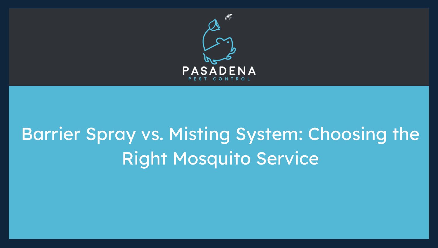 Barrier Spray vs. Misting System: Choosing the Right Mosquito Service