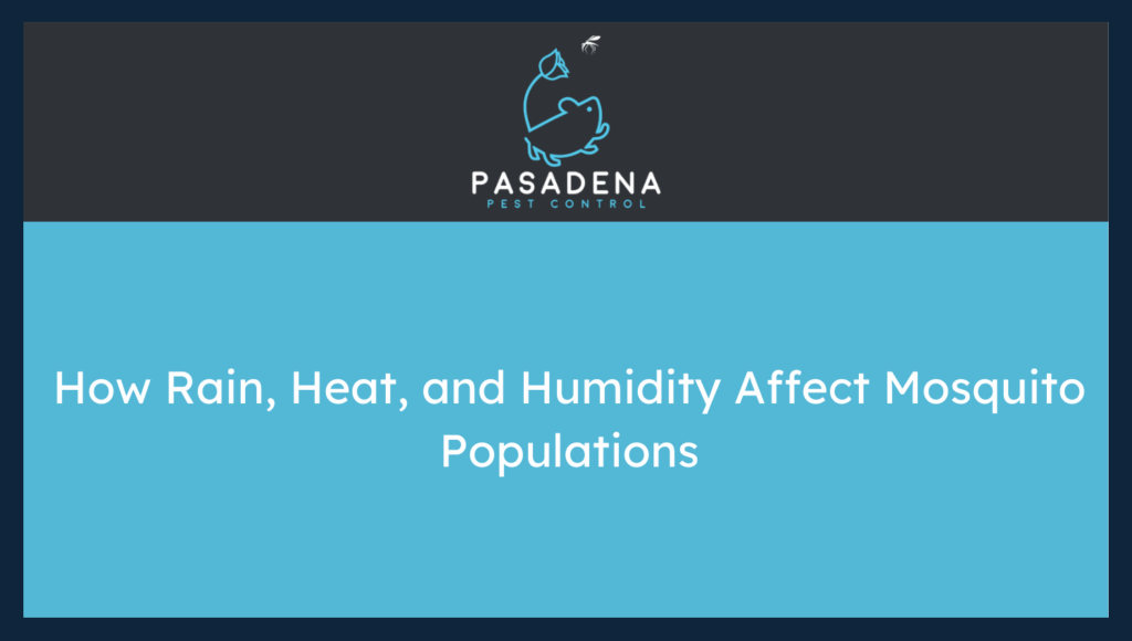 How Rain, Heat, and Humidity Affect Mosquito Populations
