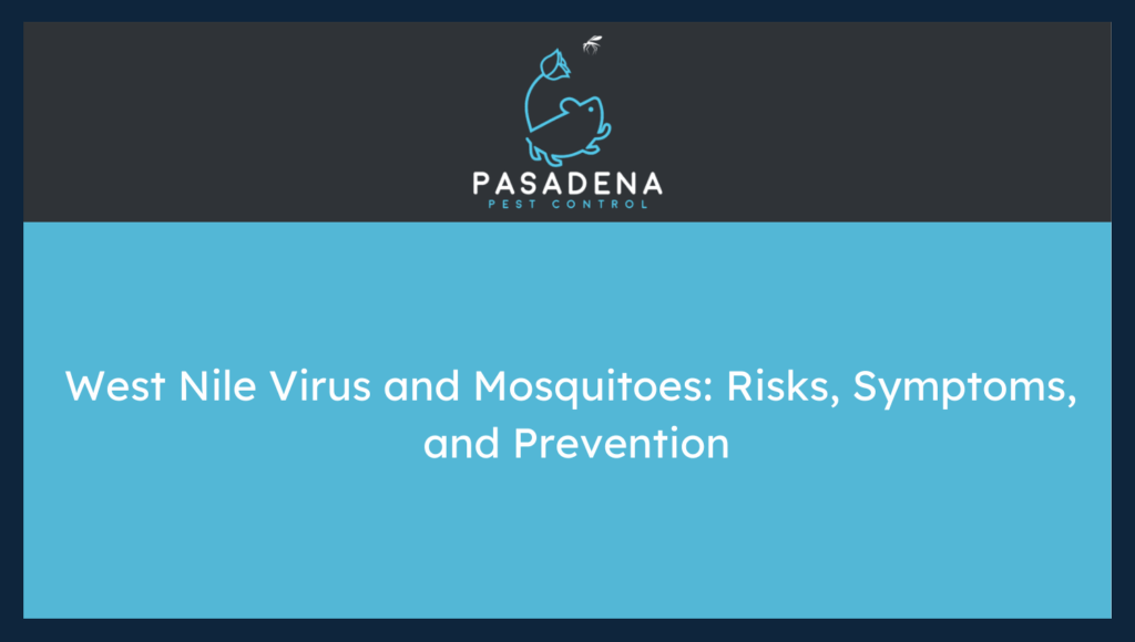 West Nile Virus and Mosquitoes: Risks, Symptoms, and Prevention