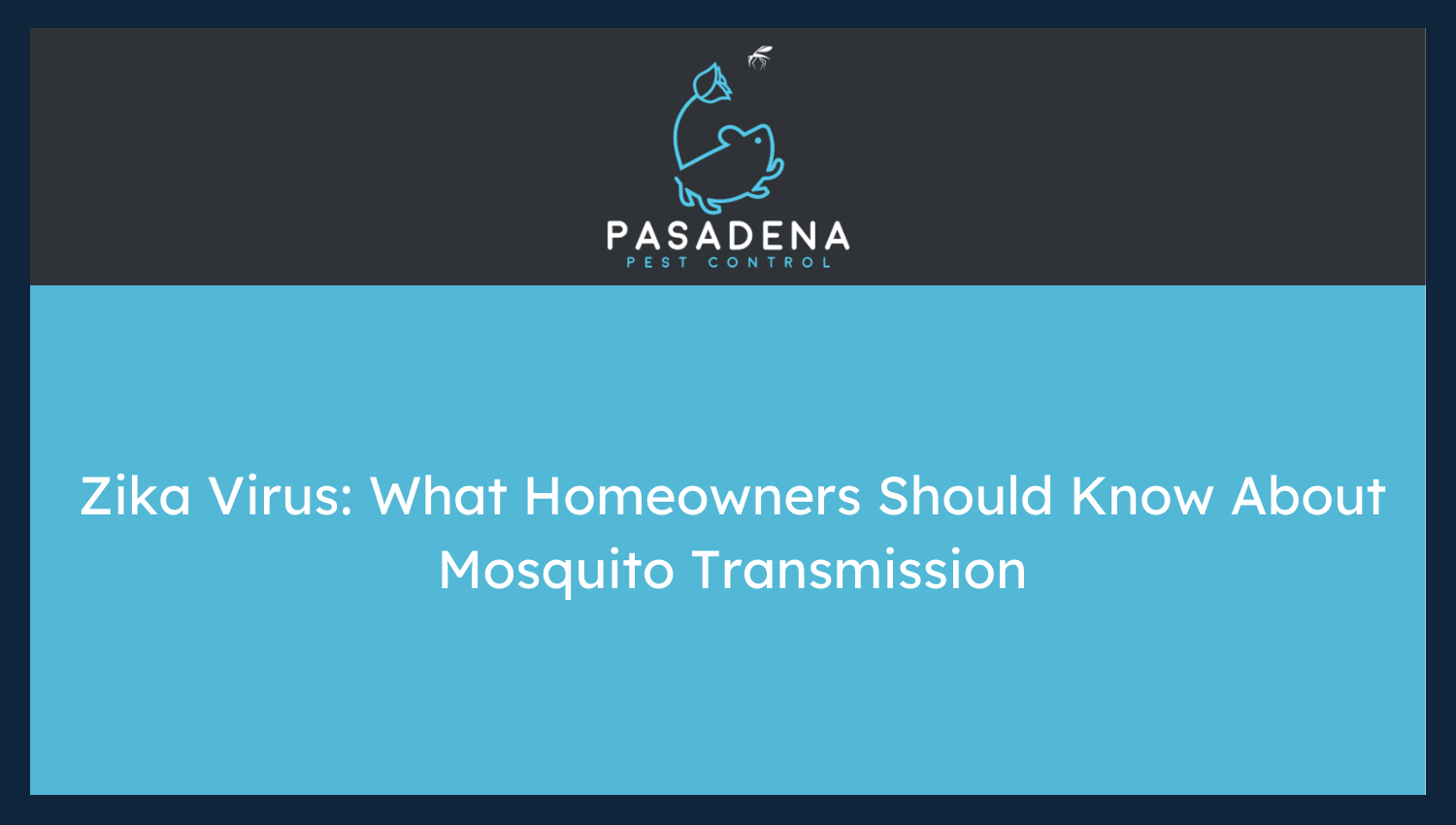 Zika Virus: What Homeowners Should Know About Mosquito Transmission