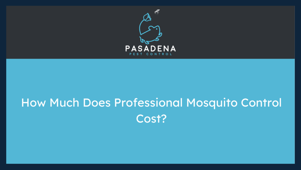 How Much Does Professional Mosquito Control Cost?