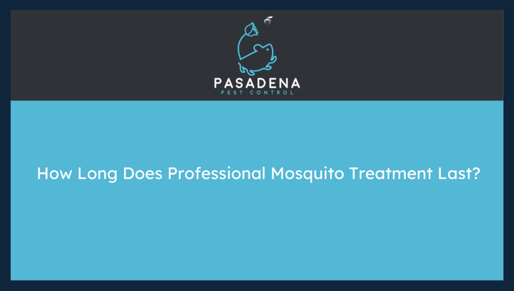 How Long Does Professional Mosquito Treatment Last?